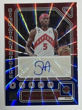2023-24 Donruss Signature Series Red Blue Laser Precious Achiuwa Auto 04/25