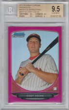2013 Bowman Chrome Prospects Magenta Refractor Phillies Cody Asche 29/35 BGS 9.5