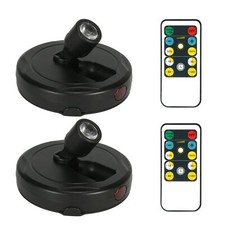 Cordless Spotlight Battery Operated LED Display Puck Lights Dimmable Accent L...