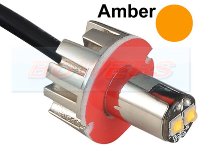 1x 12V/24V BERNSTEIN LED BLINKEND STROBOSKOP NOTFALL WARNUNG VERSTECK LICHT E-GEKENNZEICHNET