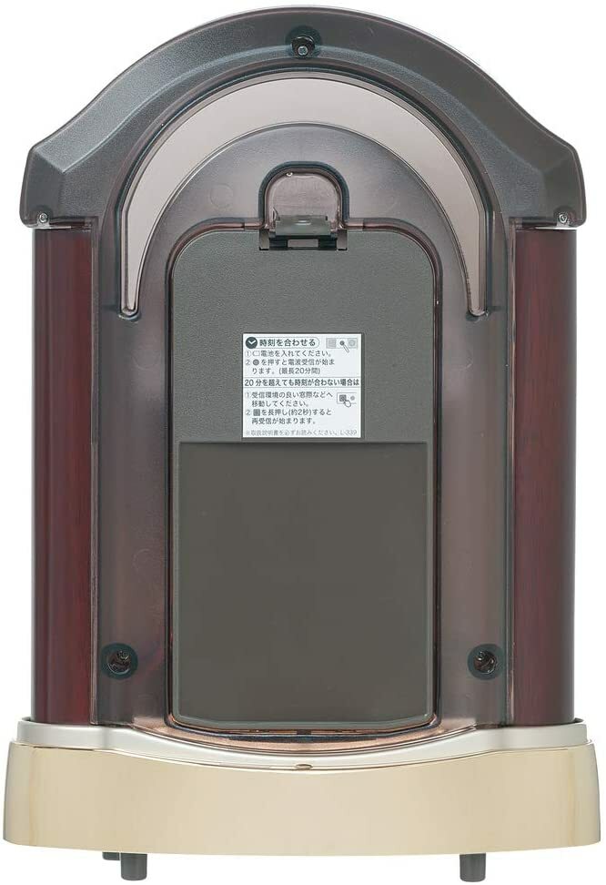 Seiko Clock, electric clock, twin pa, mahogany, brown, wood BY237G