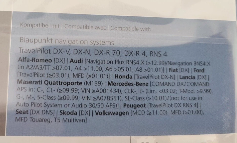 Navigation CD Blaupunkt Travelpilot DX BENELUX + Major Roads Europe 2013/2014 DX - Bild 3 von 3