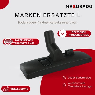 Parkett-Bodendüse 35 Mm Für Staubsauger – Kompatibel Mit Hilti VC/VCU, Weiche Borsten, 2 Rollen