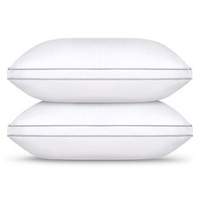 Soft Standard Size Bed Pillows Set of 2 - Hotel Collection Bed Pillow for Sle...