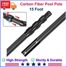 15FT Carbon Fiber Telescopic Pool Pole - Heav...