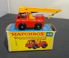 Vintage Original Boxed Lesney Matchbox #42 Iron Fairy Crane Die-Cast Car