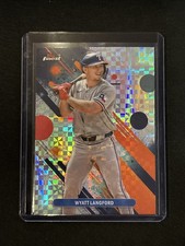 🔥Wyatt Langford 2025 Topps Finest #22 Common Checkerboard Refractor Rangers