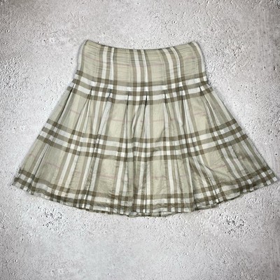 Burberry London Nova Check leichter Baumwollrock Größe UK10 US 8