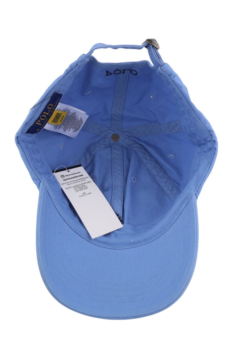 Ralph Lauren キャップ 青 POLO RALPH LAUREN Men Cap 59 CM Blue Embroidered Logo Cotton
