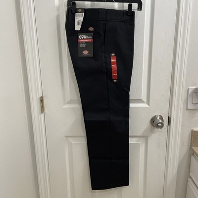 Dickies 874 Pants Mens 31x30 Black Original Fit Work Pant Wrinkle Resistant New