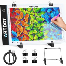 A4 LED Light Pad for Diamond Painting Kits for Adults, USB Powered Adjustable...
