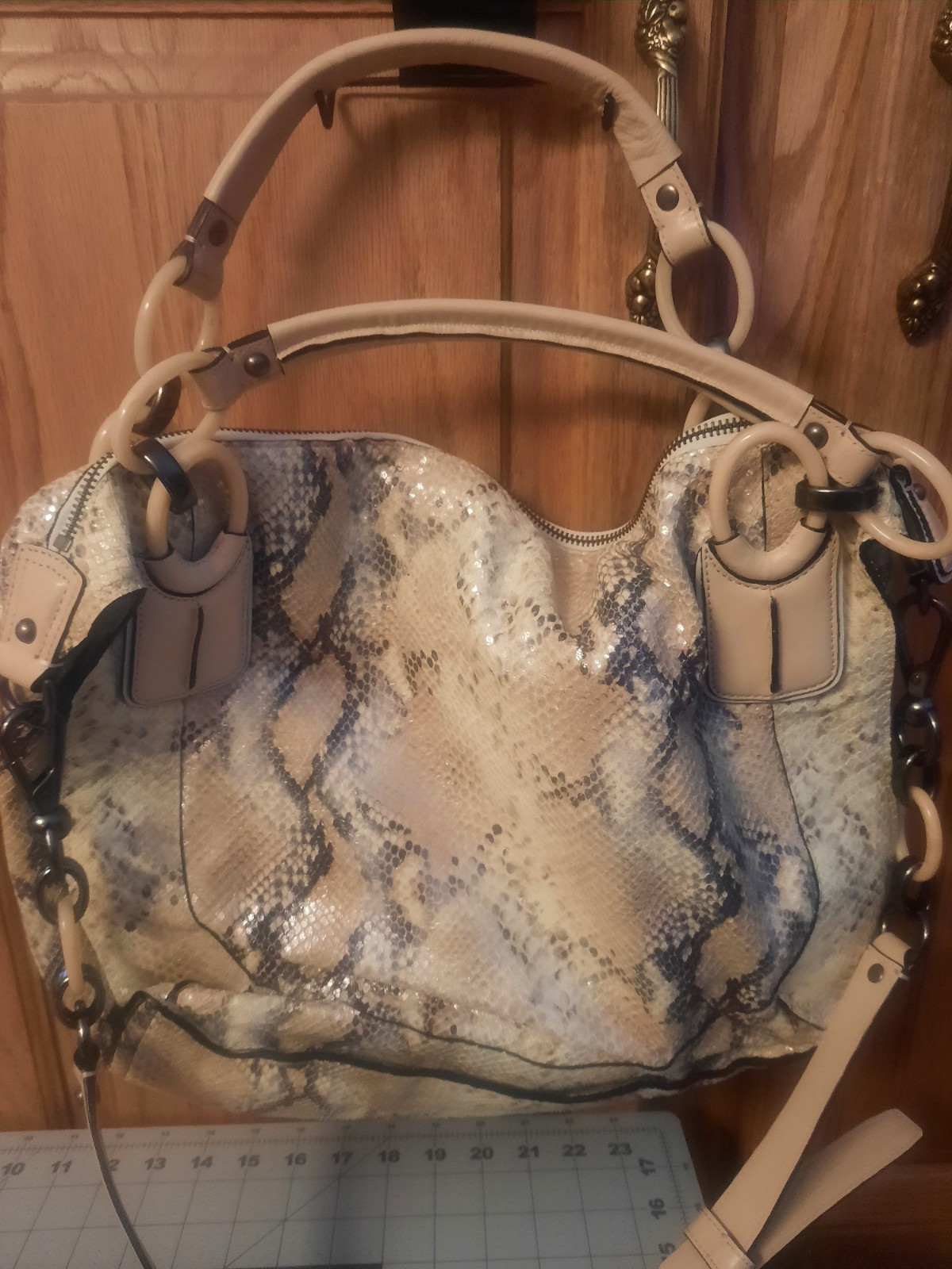 Coach Designer Python Snakeskin Embossed Leather … - image 7