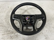 2021 Chevrolet Silvrdo25 Black Leather With Silver Trim Steering Wheel Oem