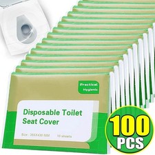 Disposable Toilet Seat Covers Portable Travel Flushable Paper Mat for Bathroom