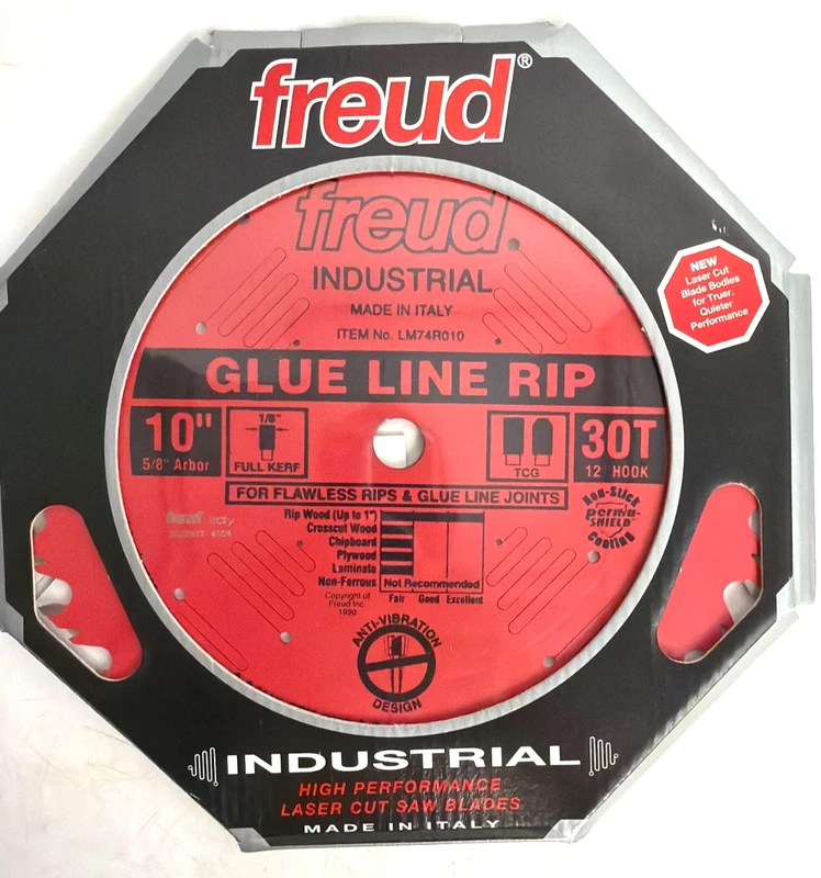 Freud Glue Line Rip blade, 10-inch by 30-tooth
