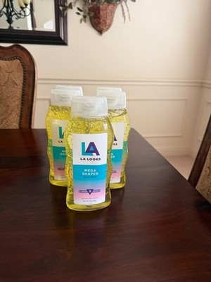 5(five) LA Looks Mega Shaper Hair Gel hold 9 level 20oz