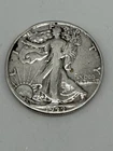 1944 Walking Liberty Half Dollar Silver Circulated E Pluribus Unum Coin Vintage