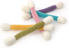 Swabs Cat Toys with Catnip - 5 PCS Cute Cat Toys for Interaction, Exercise,
