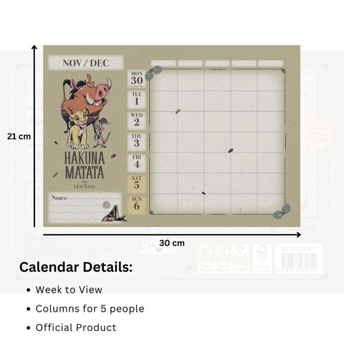 2026 Disney Classics A4 Family Organiser Calendar – Official Product - Picture 6 of 7