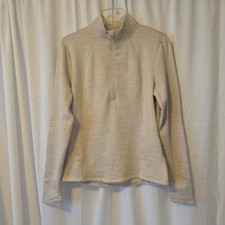 Spyder Women's Active Oatmeal Heather 1/4 Zip Pullover Size Large NWT NEW