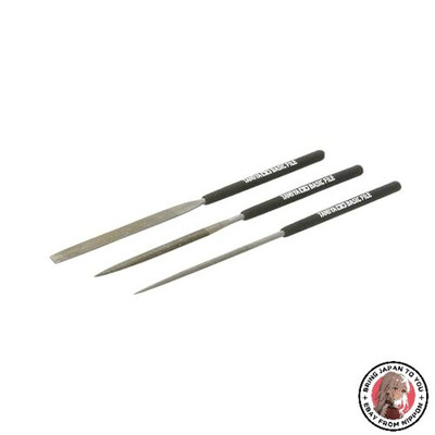 NEW Tamiya Craft Tool Series No.104 Basic File Set Fine Double Cut 74104