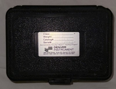 Denver Instrument Precision 100g Calibration Weight 820100.1 with Hard Case