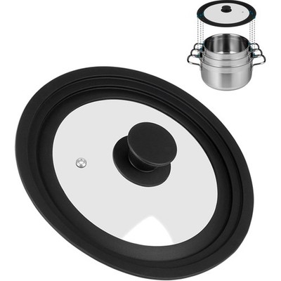 Universal Lid Pan Lid Glass Lid for 16/18/20 cm Pots and Pans Pot Lid for Ver...