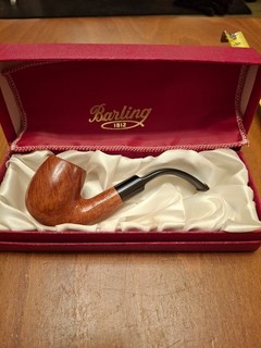 Barling full bent billiard Ye Olde Wood plus unmarked stem