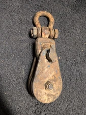 Used CROSBY McKissick 2 ton  snatch block 109991 w/shackle N-419 3" BB made USA