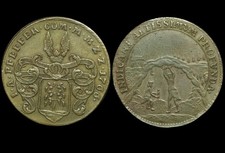 BERGBAU & AUSBEUTE: Rechenpfennig 1766. HARZ - JOHANN ANTON PFEFFER - ZELLERFELD