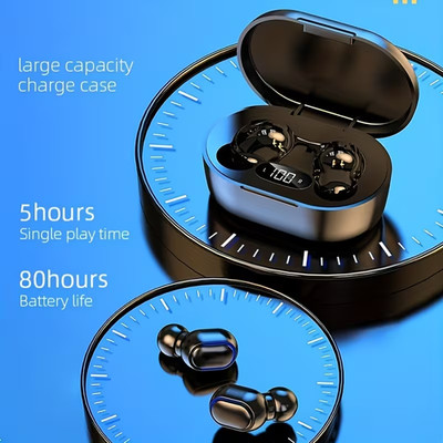 Kabellose In-Ear-Kopfhörer mit LED-Anzeige und langer Akkulaufzeit