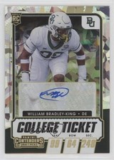 2021 Contenders Draft Picks College Ticket 17/23 William Bradley-King Auto 9r9