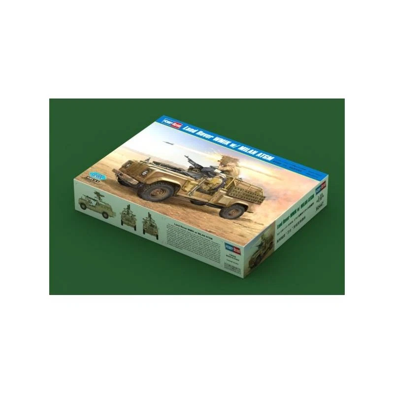 Modellino Land Rover Wmik W/ Milan Atgm HOBBY BOSS 82447 1/35ème Char Per - Immagine 2 di 4