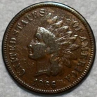Fine 1866 Indian Head Cent, Solid, Tougher-Date specimen.