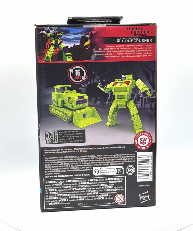 Figura de acción Transformers The Movie Bonecrusher Studio Series Deluxe Class Foto 2 de 2