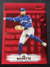 BO BICHETTE 2025 Topps Stadium Club #124 Red Foil Toronto Blue Jays