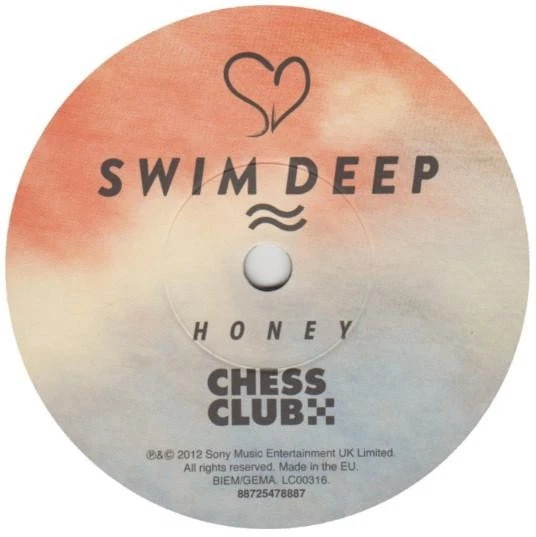 Swim Deep Honey 7" vinyl Europe Chess Club 2012 pic sleeve 88725478887 - Image 3 of 4