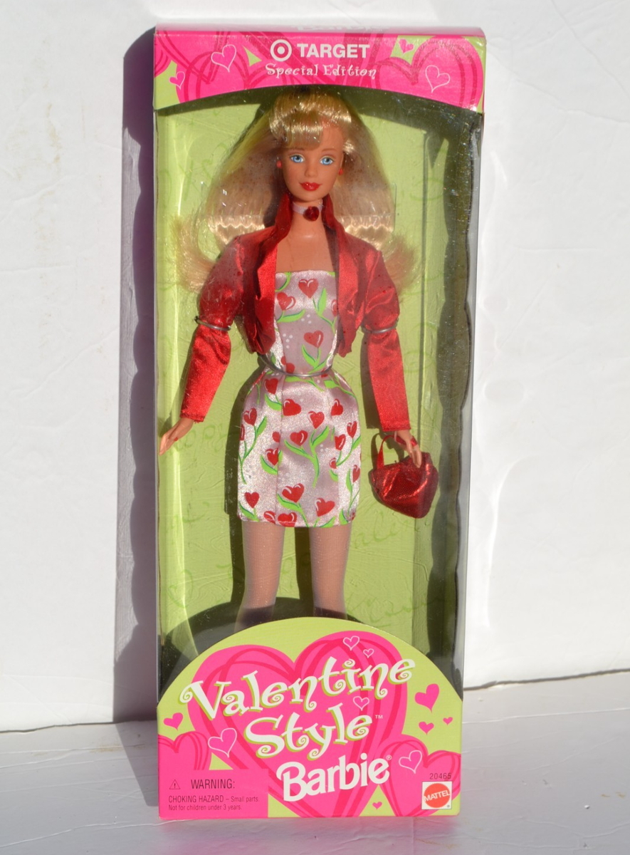 Barbie Valentine Style doll Target Valentine's Day 1998 blond
