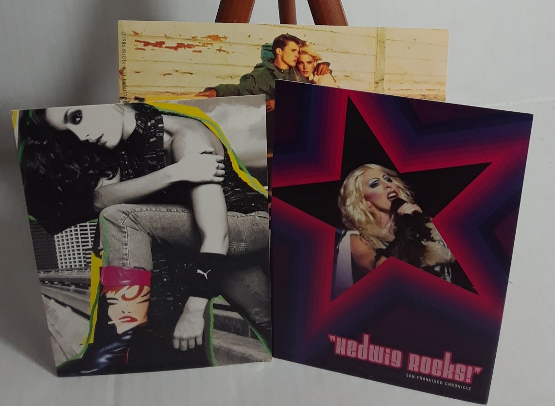 Lot of 3 Vintage Advertising Clothing & Rock Unused Postcards