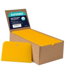 Body Filler Spreaders Pack of 100 - 5 Inch Yellow Reusable Auto Body Plastic