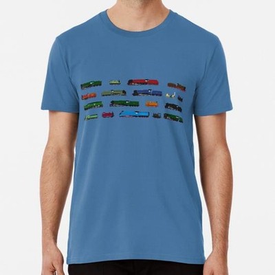 Iconic British Steam Trains Size S to 5XL Made in the USA T-Shirt