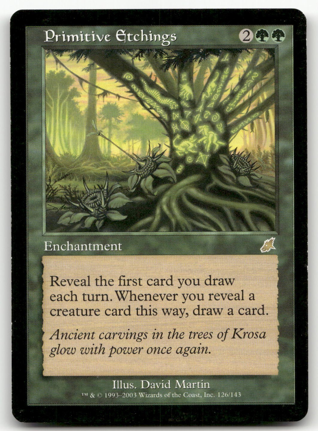 Primitive Etchings #126 (MP) Scourge SCG Magic MTG