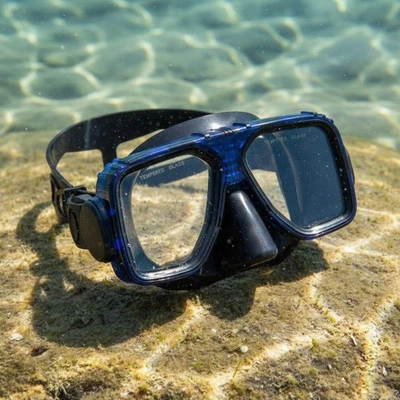 Lunettes de Plongée à Large Vision Verre Trempé Équipement Aquatique - Photo 1/4