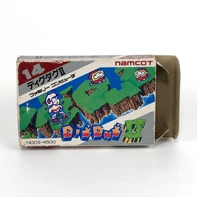 Famicom Dig Dug II Box theory Damaged Operation confirmed Namco Nintendo