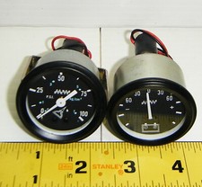 New Mw Oil Pressure And Battery Amperage Matching Set Guages