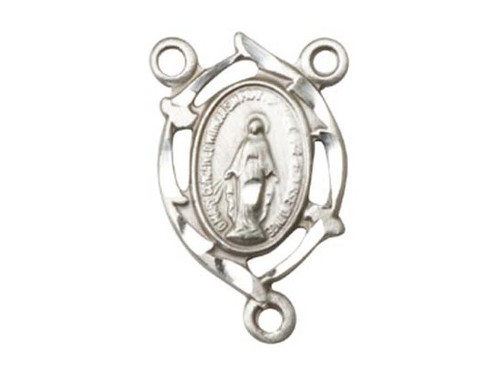 YOU CHOOSE Virgin Mary Our Lady Sterling Silver Rosary Centerpiece ONLY - Picture 5 of 19