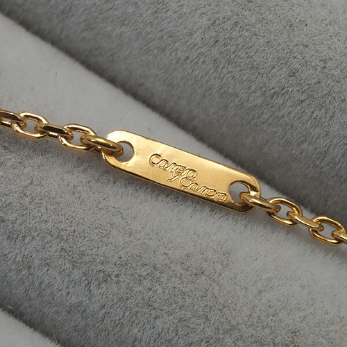 Auth Carrera y Carrera Necklace Silence Goddess Diamond 18K 750 Yellow Gold - Picture 4 of 5