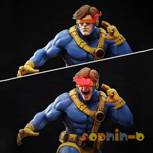 Figurine statue X-Men Cyclope avec 2 têtes résine 1:6 non peinte impression 3D GK - Photo 1 sur 10