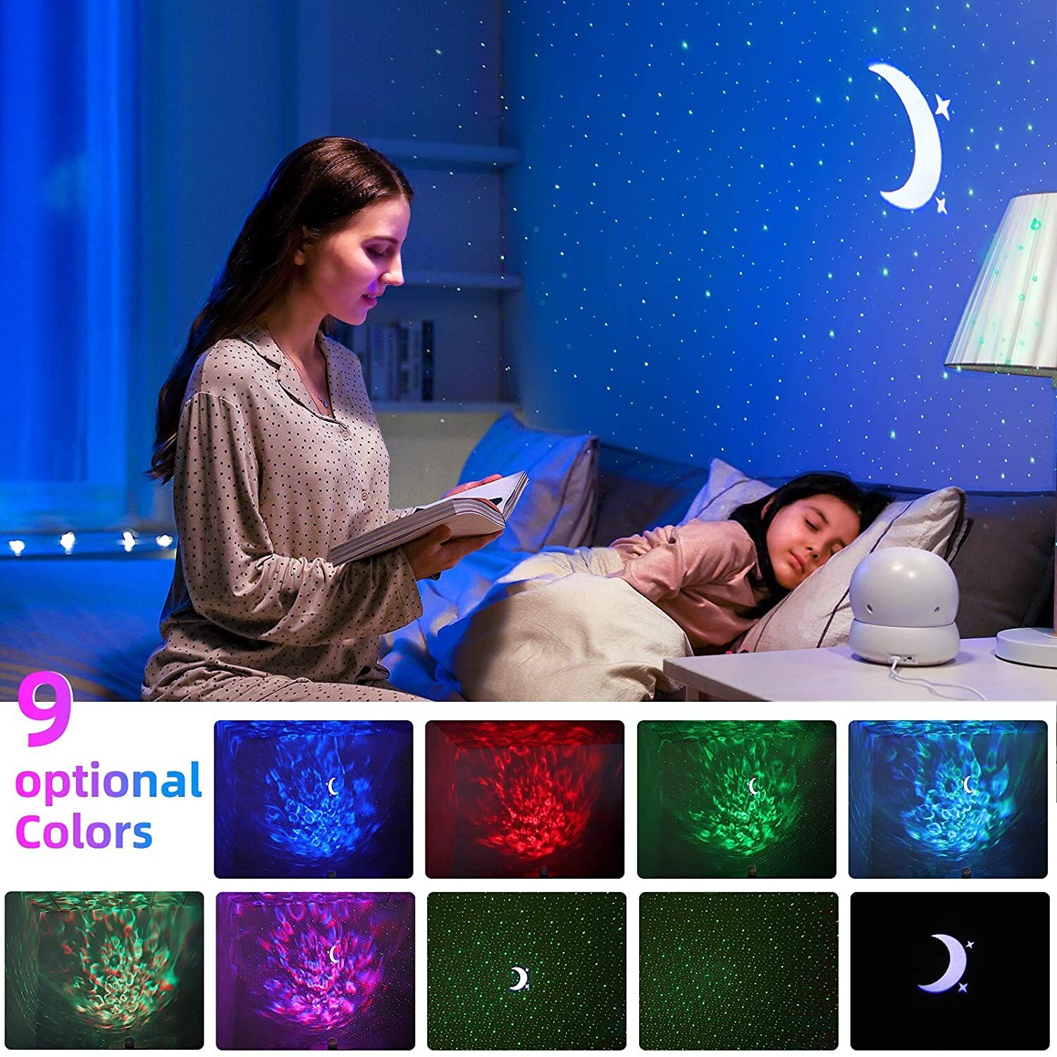 LED Galaxy Projector Starry Night Light Laser Star Sky Ocean Projection Lamp