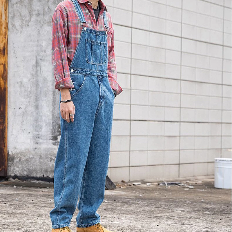 Mens Denim Dungarees Jumpsuit Jeans Casual Overalls Romper Trousers Bib  Pants – the best products in the Joom Geek online store